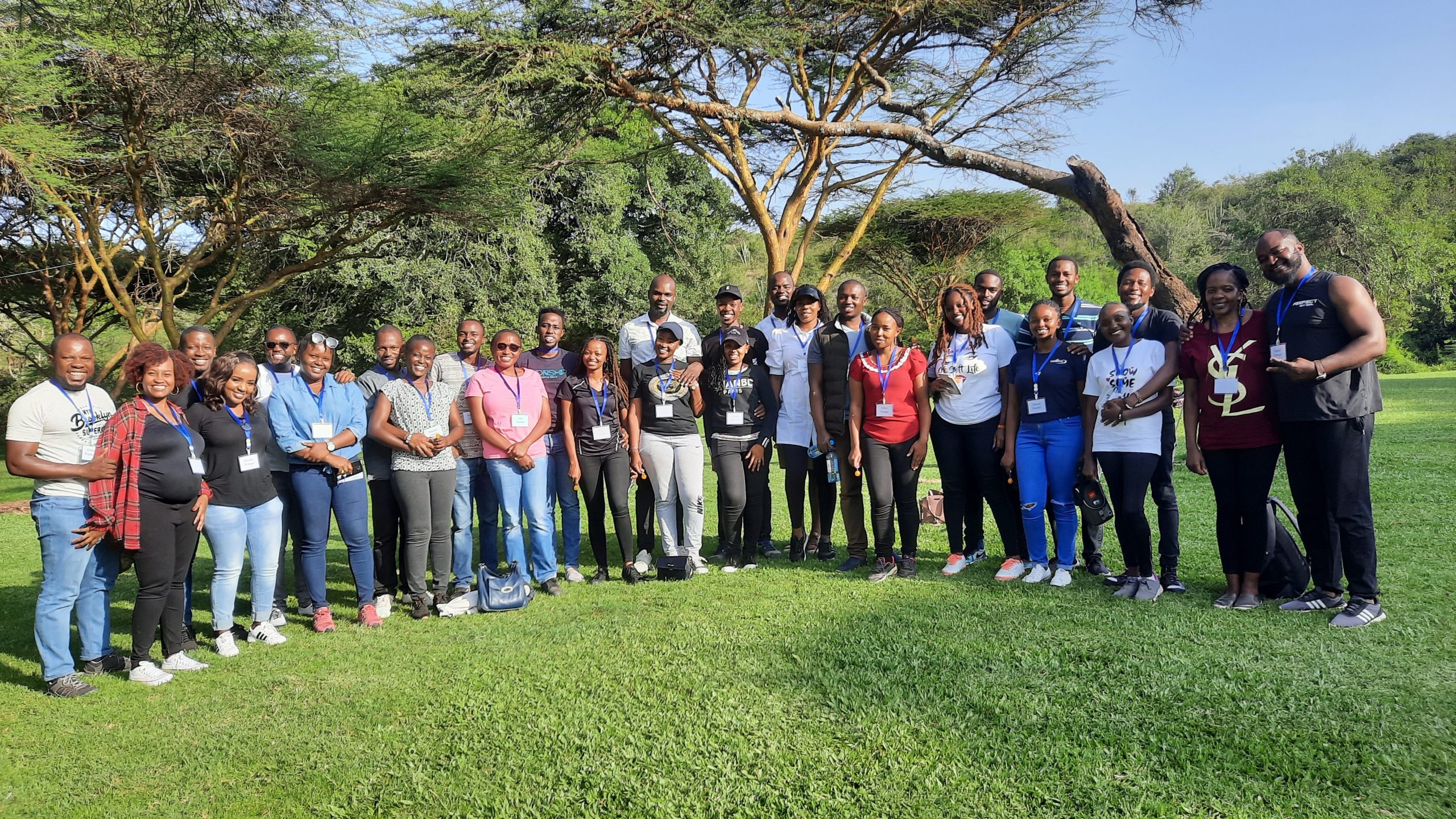 The attendees at Maasai Lodge.
