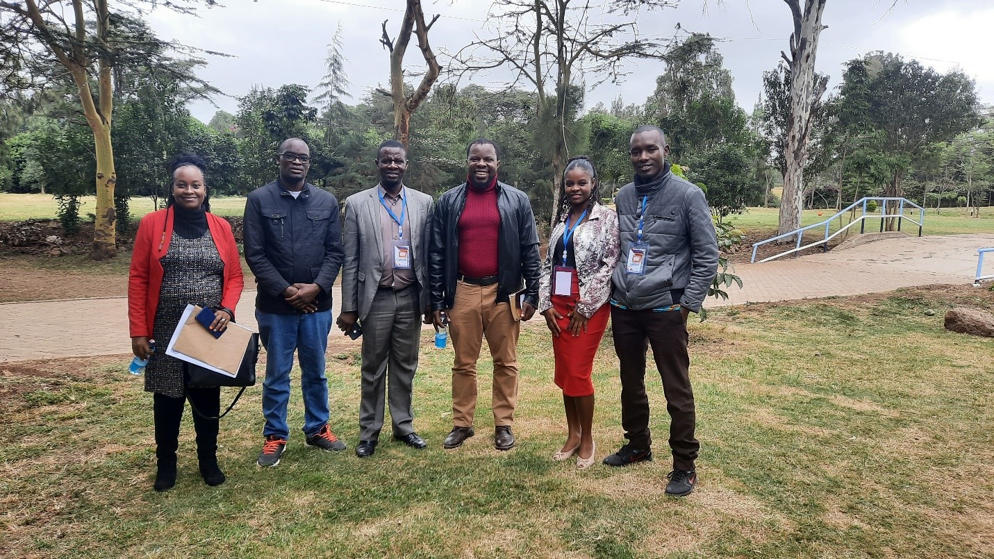 L to R: Waturi, Douglas, Eric Lumosi, myself, Rehema and Kelvin