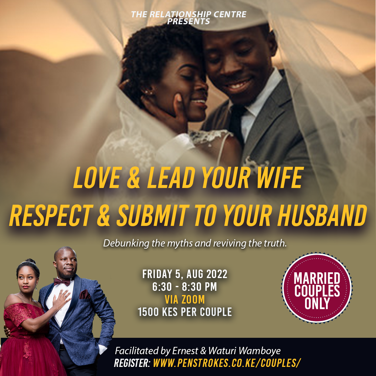 Love & Lead your wife; Respect & Submit to your Husband